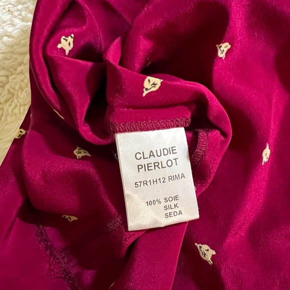 NEW! Claudie Pierlot - Burgundy Dress - Picture 3 of 4